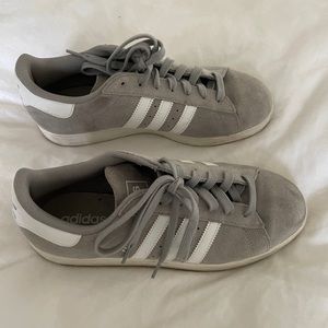 Men’s Adidas grey campus sneakers size 9